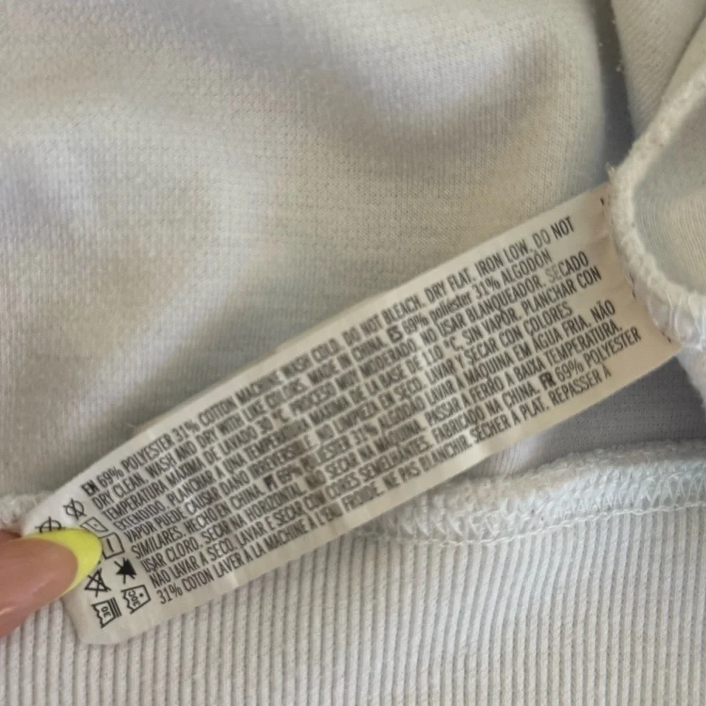 Forever 21 Los Angeles Graphic Rugby Pullover in Green/White | size Medium
